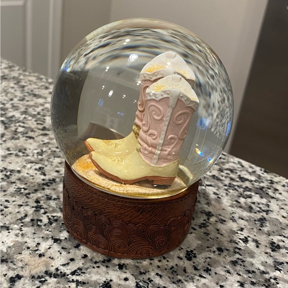 Cowboy Boot Snow Globe - Picture 3 of 6